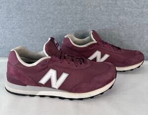 New Balance Women's sz 10 515 Washed Burgundy Sneaker Suede Mesh Classic